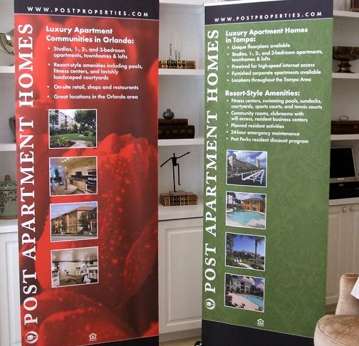 BS022 - Custom Banner Stand for Real Estate
