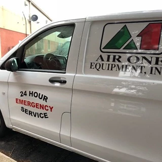 Vehicle Decals for Air One Transit