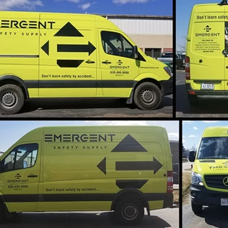 Full Vehicle Wrap for Emergent Safety Supply in Batavia, IL