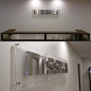 Interior Acrylic Display for Nissha in Schaumburg, IL