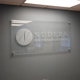 Interior Acrylic Display for Nudera Orthodontics in South Elgin, IL