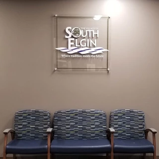 Interior Acrylic Display for Village of South Elgin in South Elgin, IL